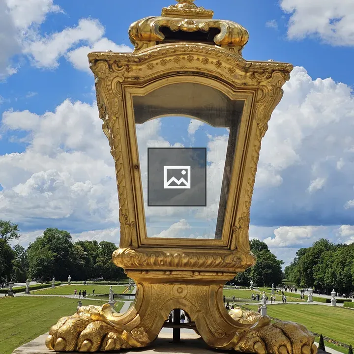Ornate golden lantern