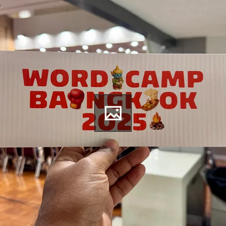 WordCamp Bangkok 2025 placard