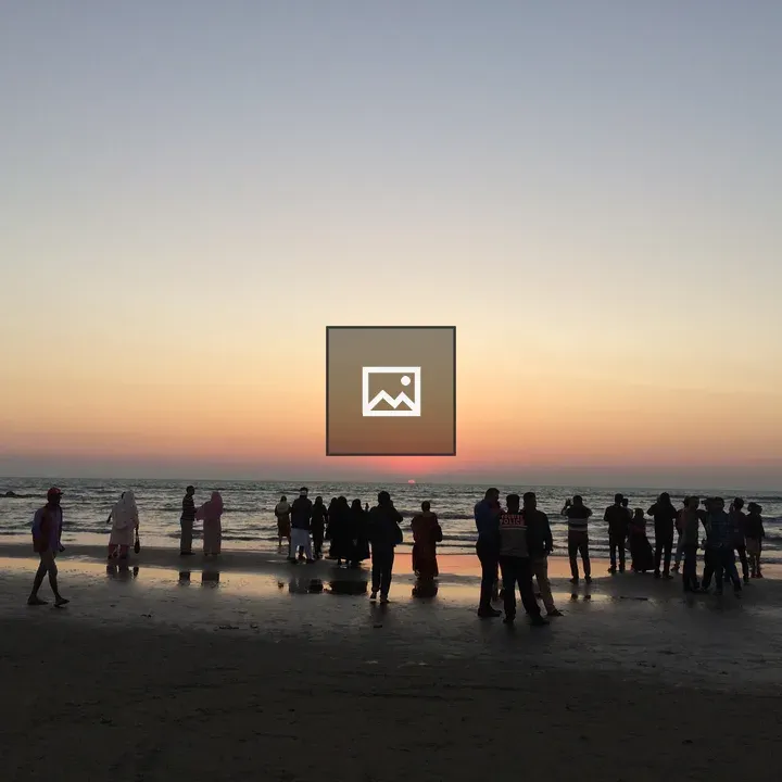 Sunset at Cox's Bazar Beach