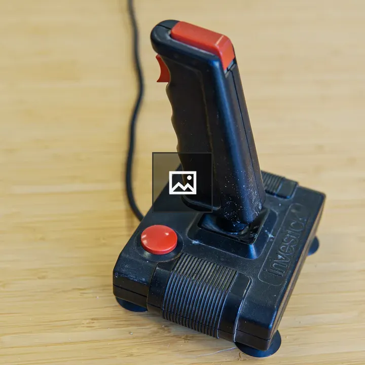 Old joystick video game controller