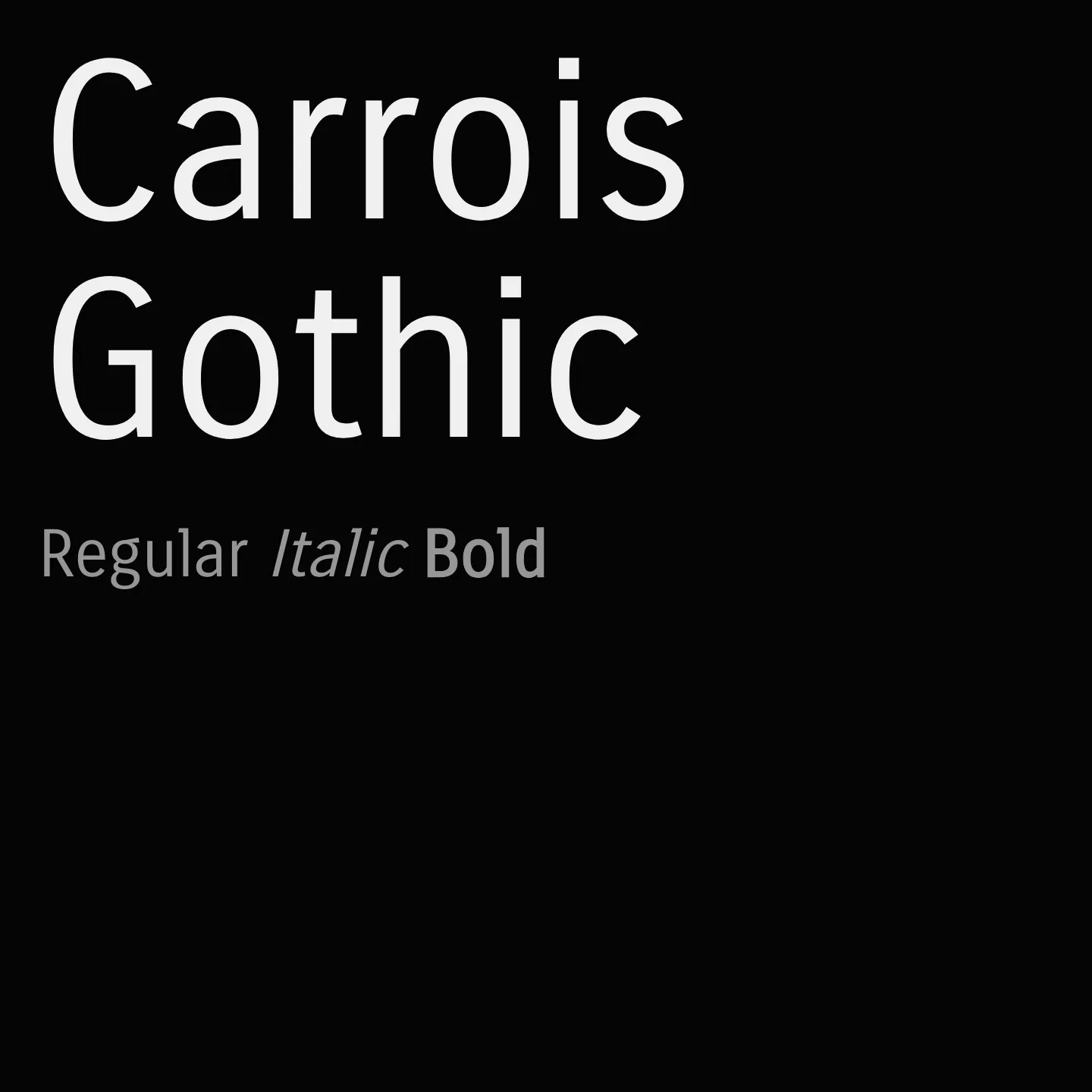 Carrois Gothic