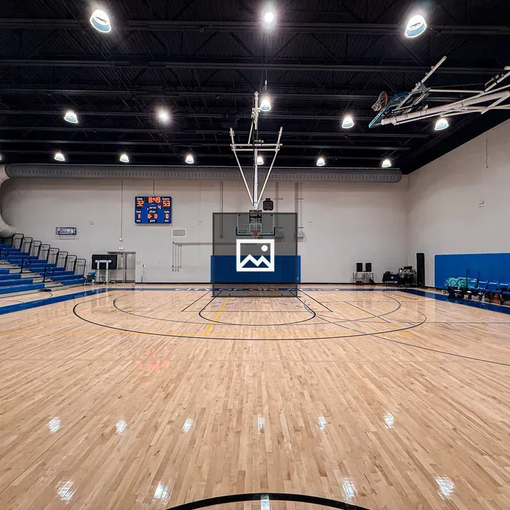 Indoor basketball court