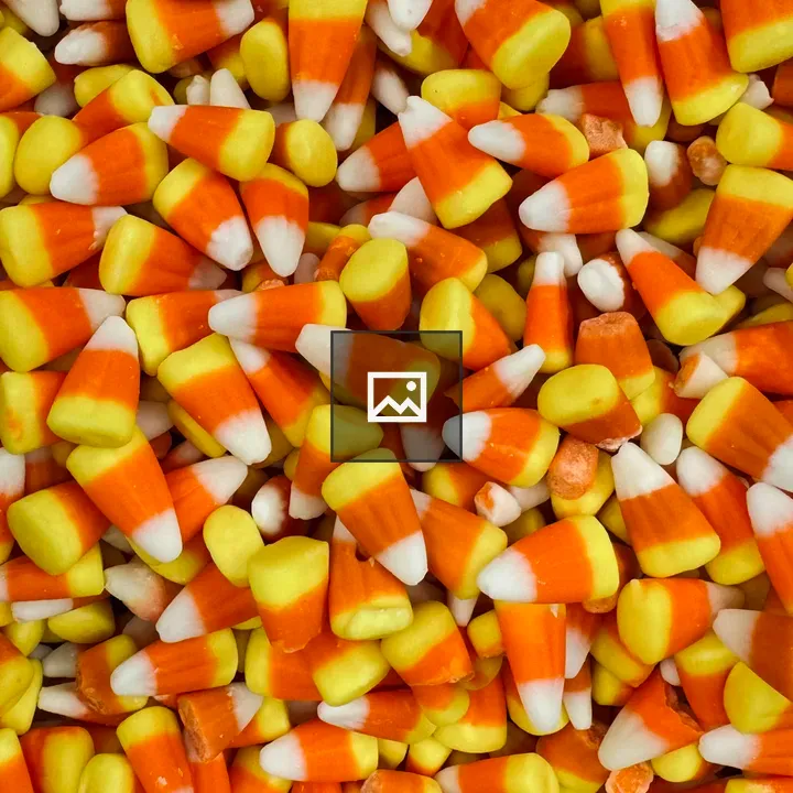 Candy corn on a plate