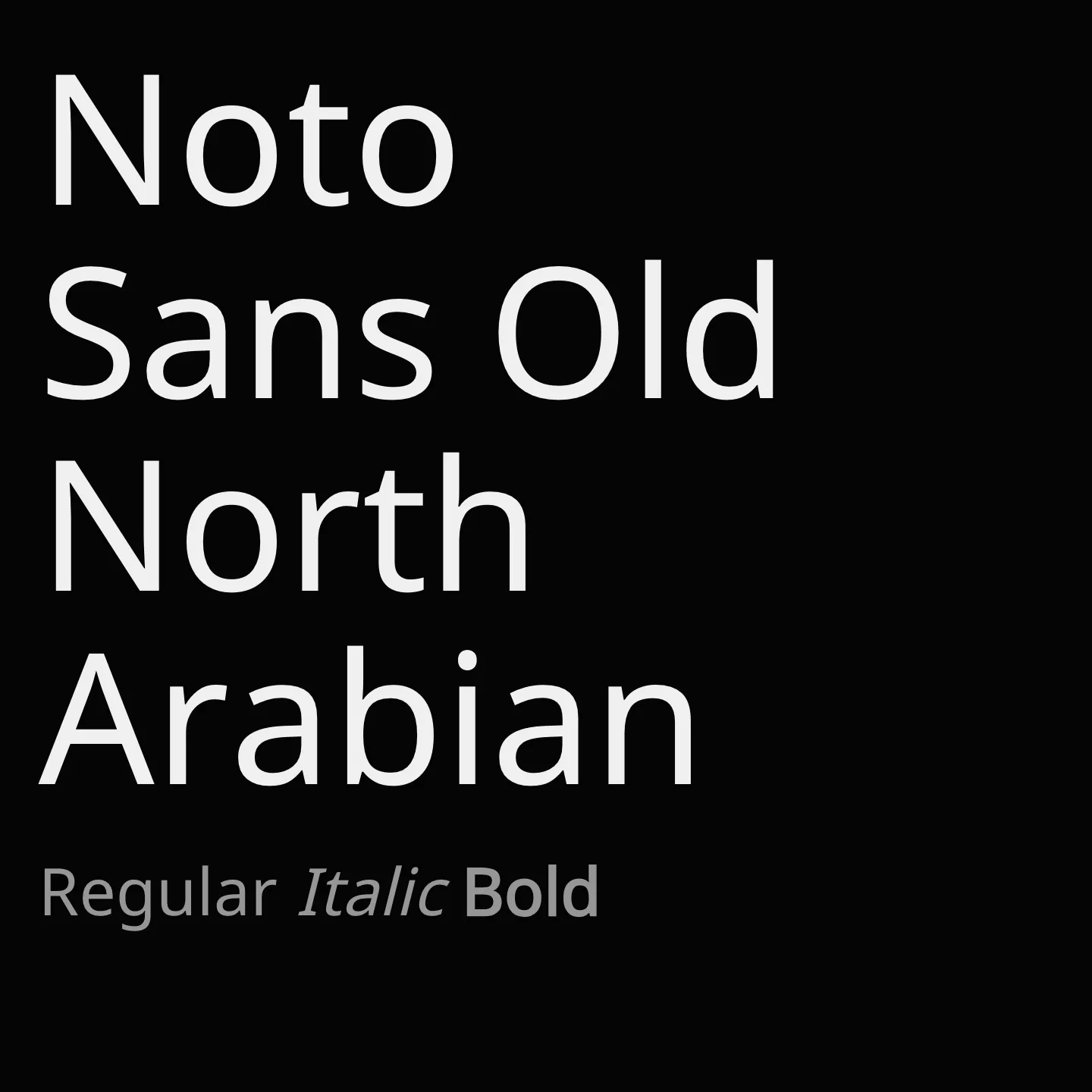 Noto Sans Old North Arabian