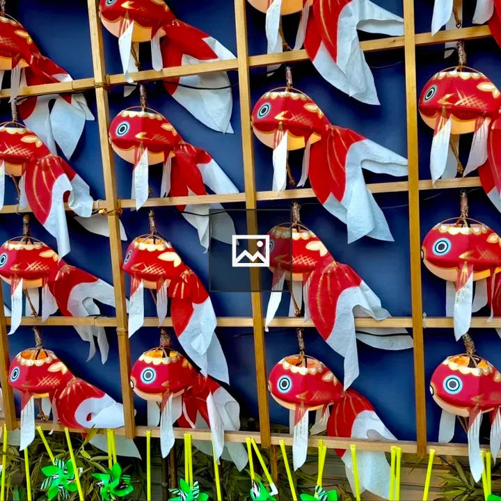 Wall of goldfish shop in Asakusa