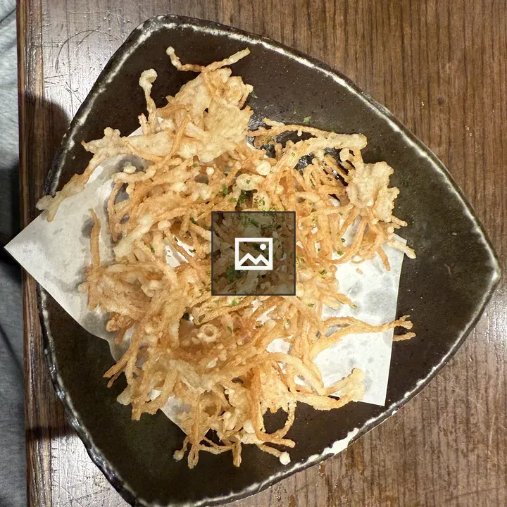 Crispy tempura vegetable fritters