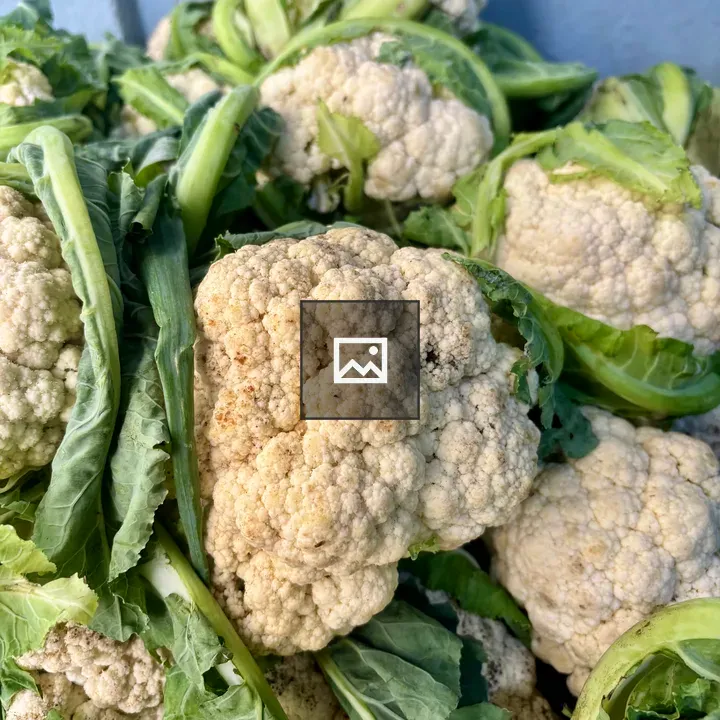 Cauliflower Heads Close-Up