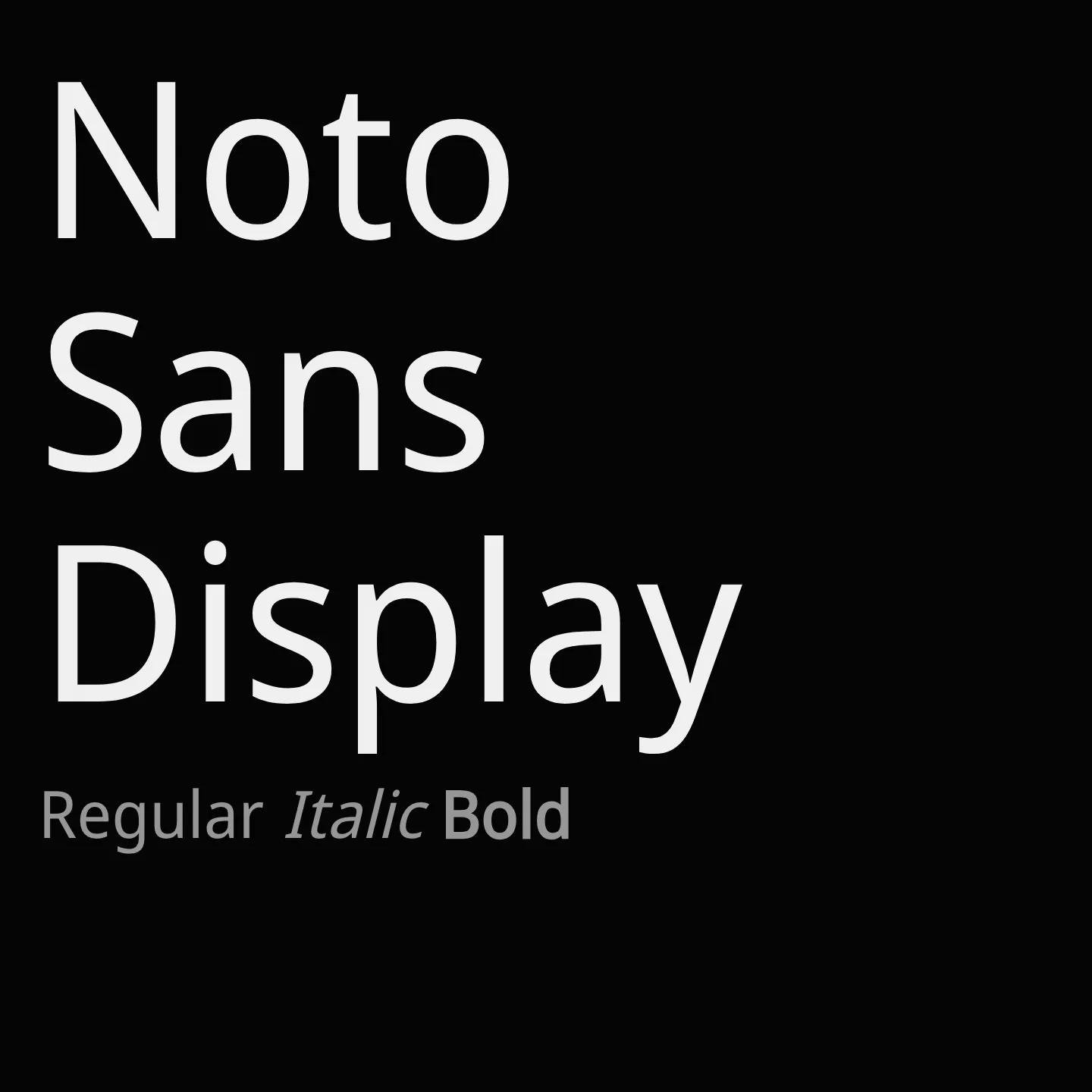 Noto Sans Display