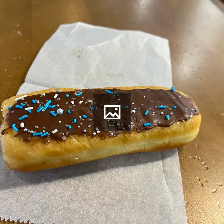 Long Narrow Doughnut with Topping