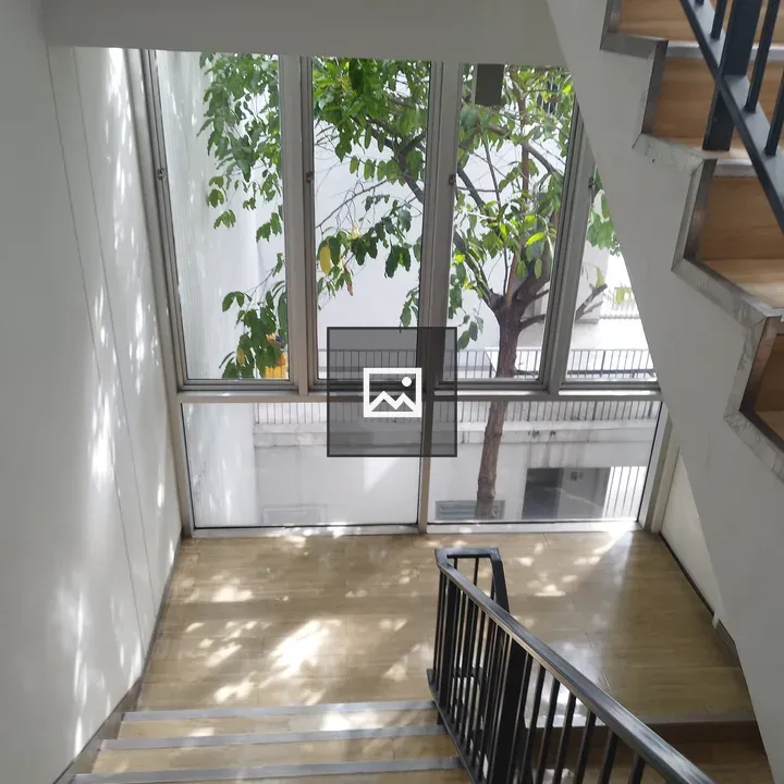 Staircase View Through Glass