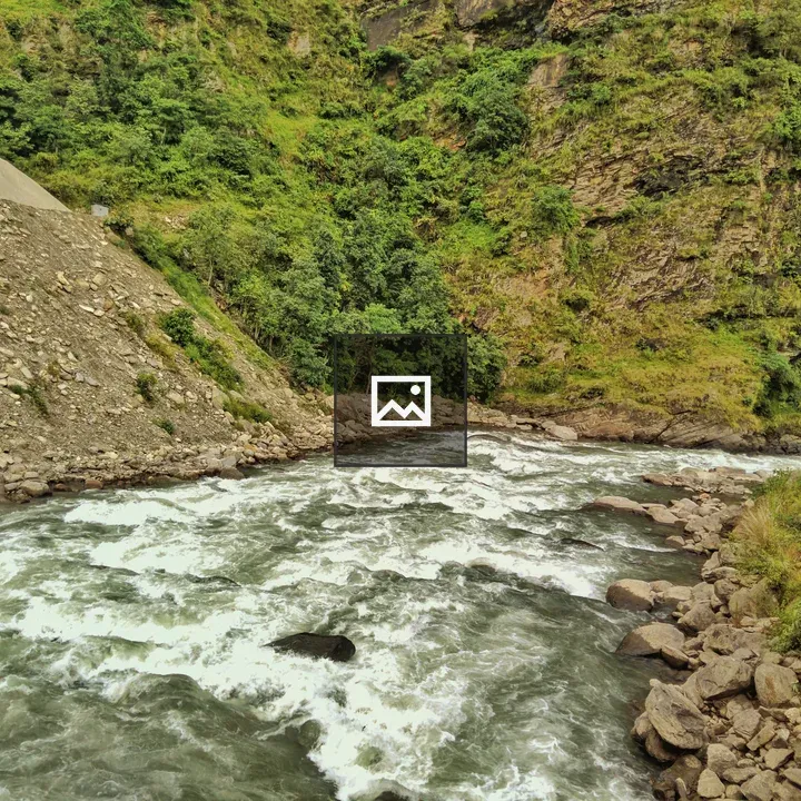 River with White Rapids