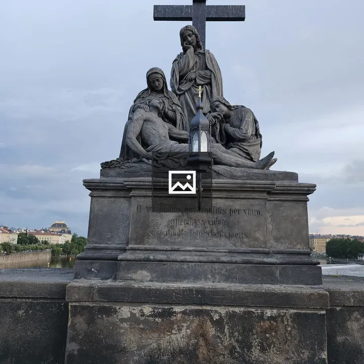 Pietà sculpture on Charles Bridge