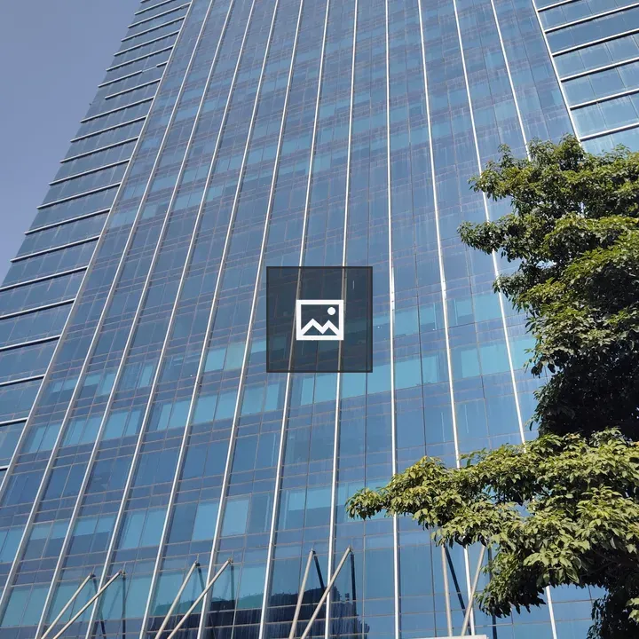 Tall modern glass skyscraper