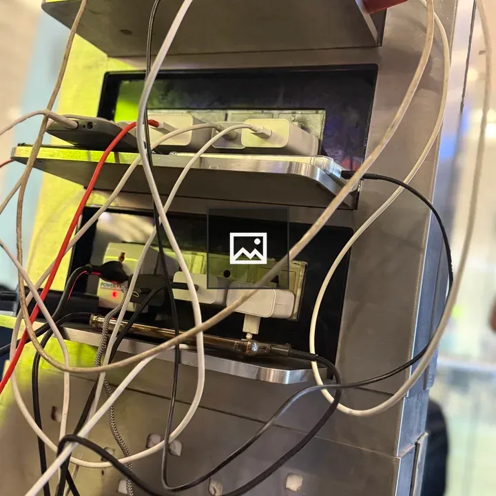 Charging station at Mumbai Airport