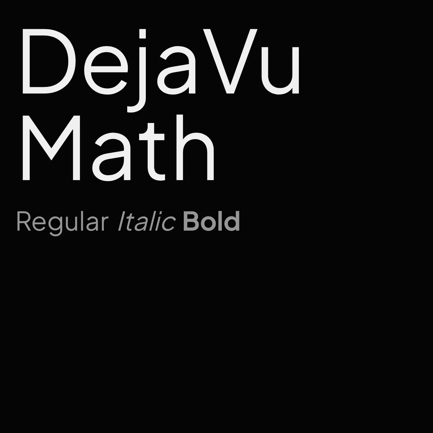 DejaVu Math