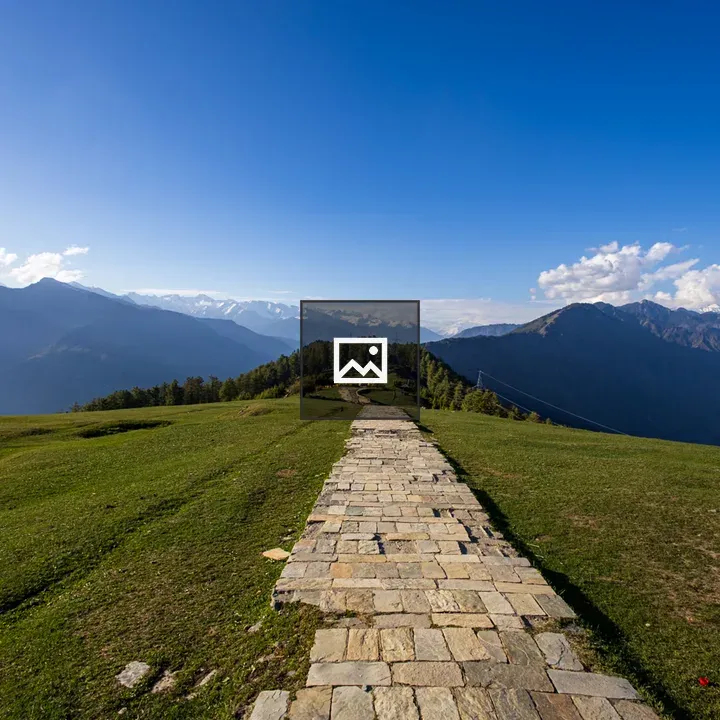 Stone Path to Green Hills