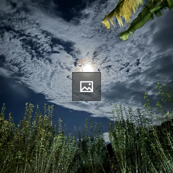 Moonlit Night Through Clouds