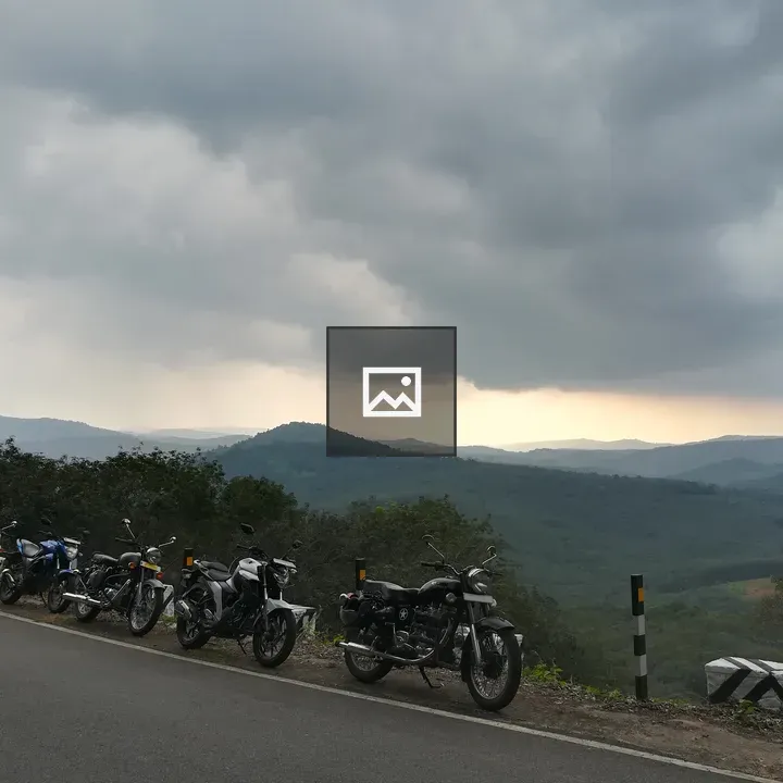 Motorcycles on Mountain Road