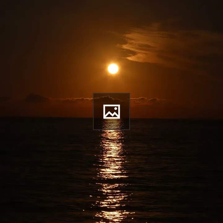 Sunset over Water and Sky