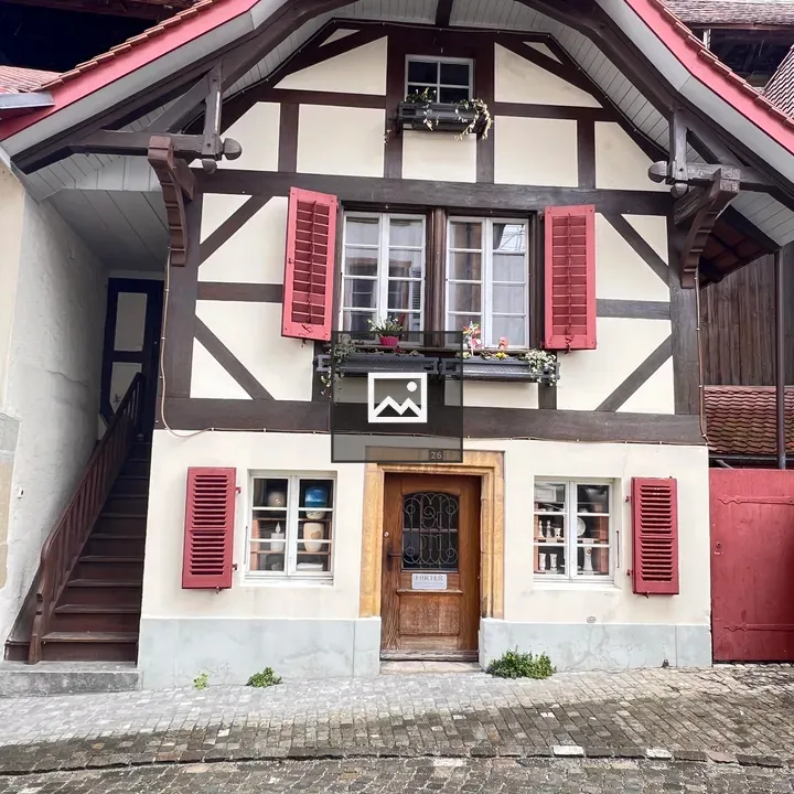 Half-timbered house in Murten