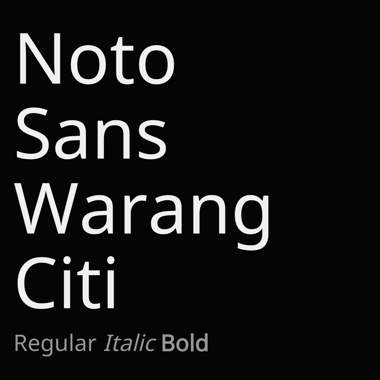 Noto Sans Warang Citi