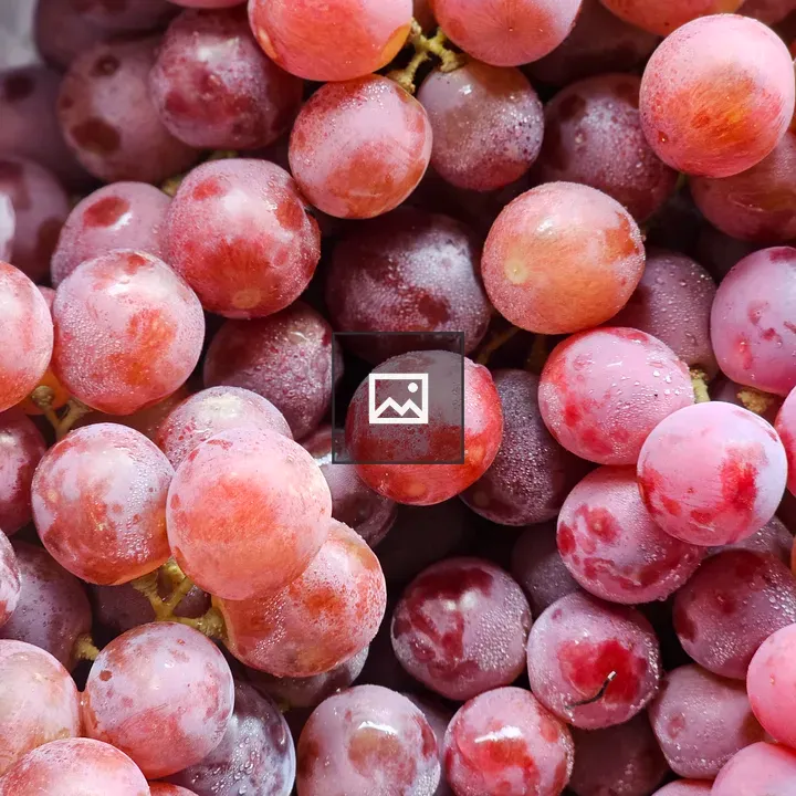 Fresh pink grapes