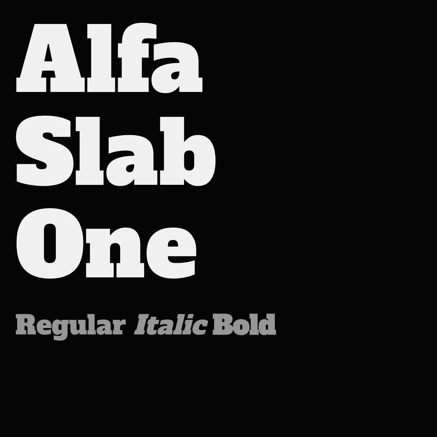 Alfa Slab One
