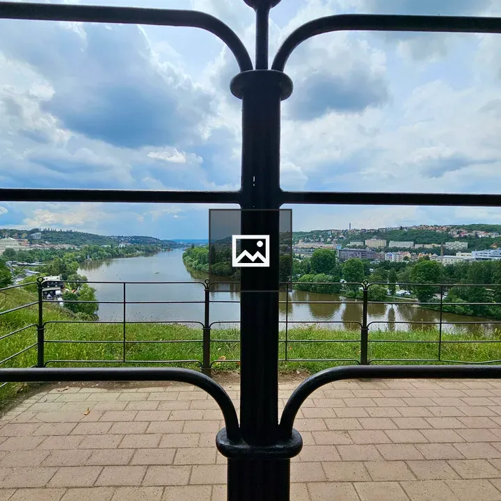 Vltava River View from Vyšehrad Fort