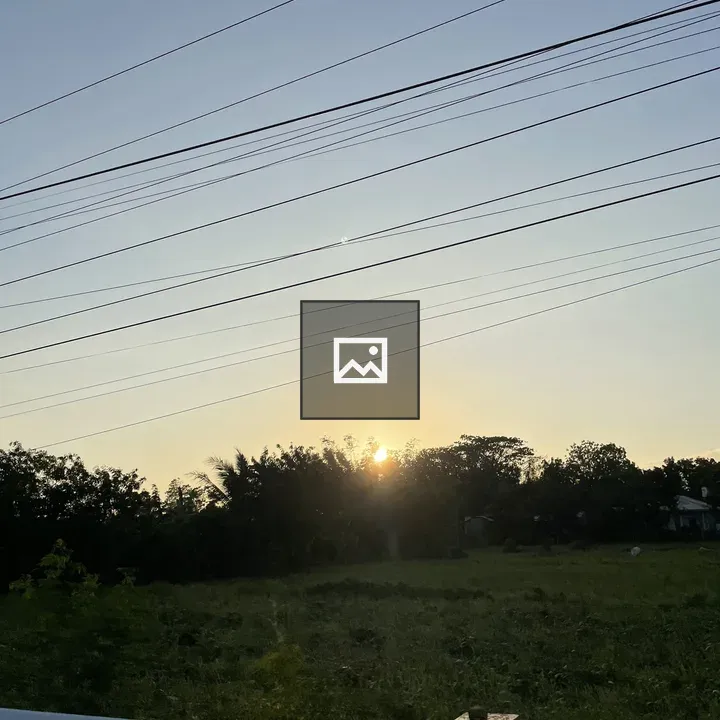 Sunrise View with Power Lines