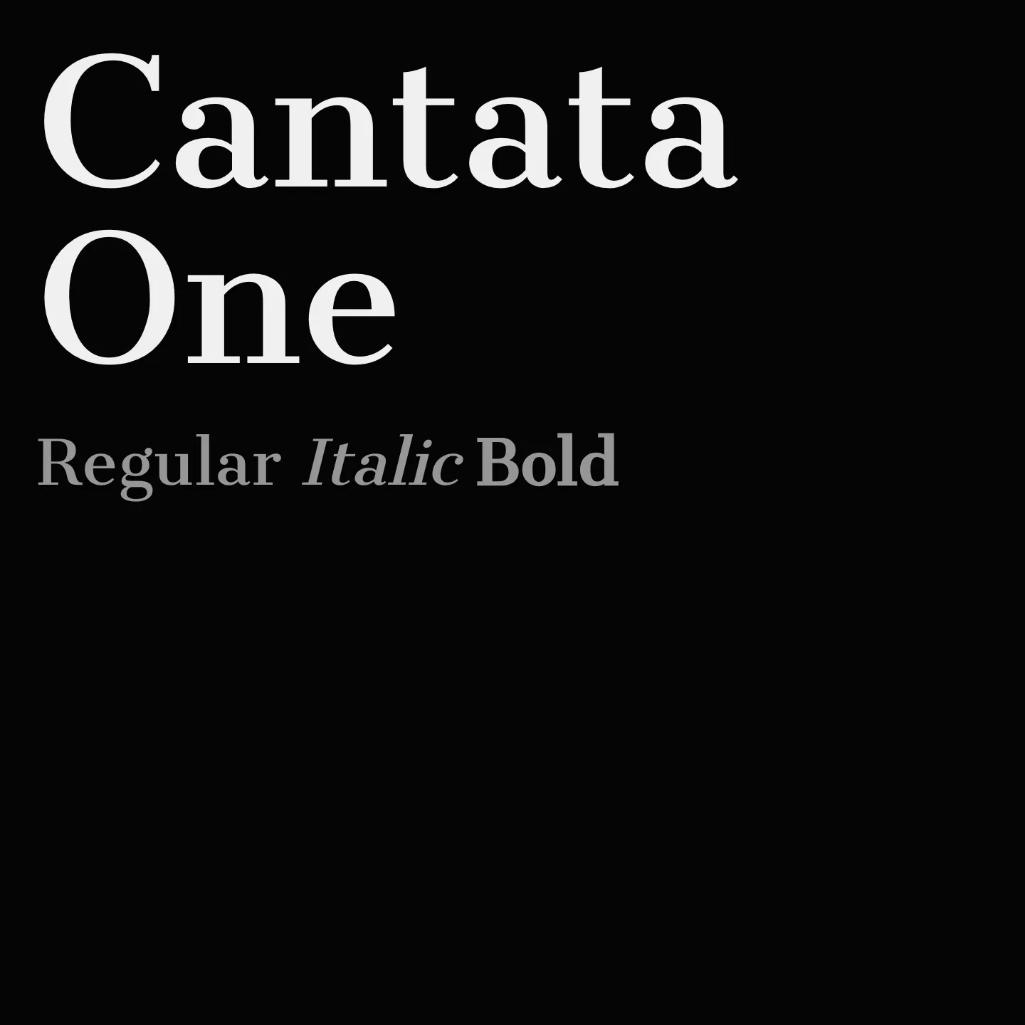Cantata One