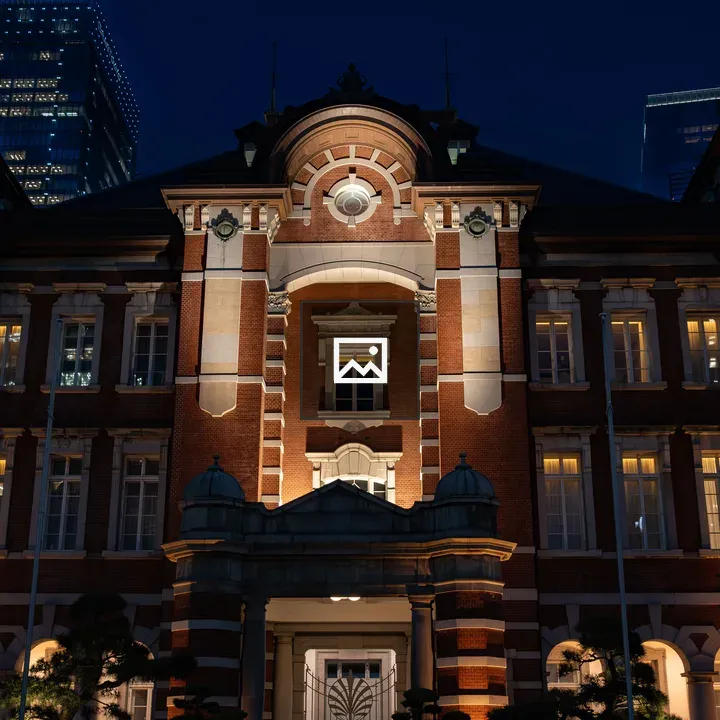 JR Tokyo Station at Night