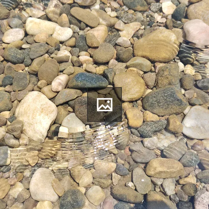 Rocks under clear water