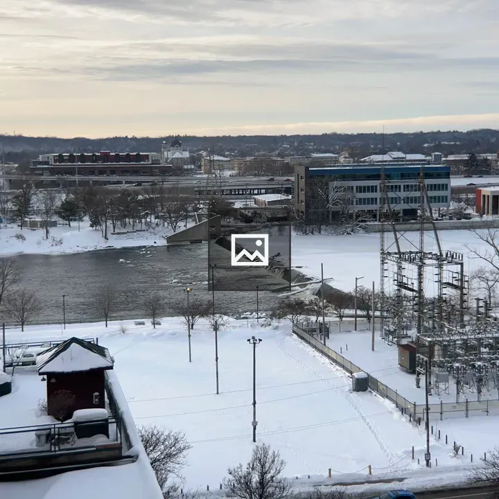 Snowy Grand River Fish Ladder