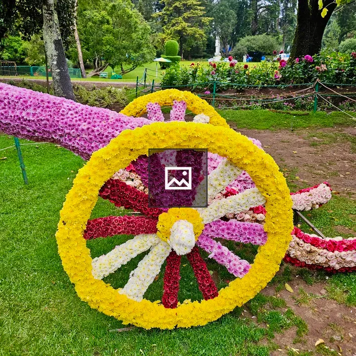 Floral Cannon Sculpture