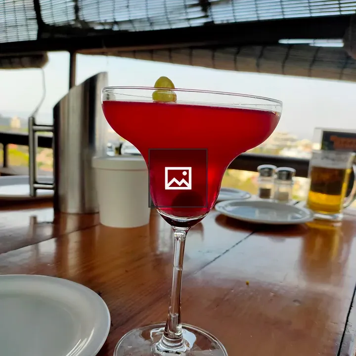 Cranberry cocktail in glass