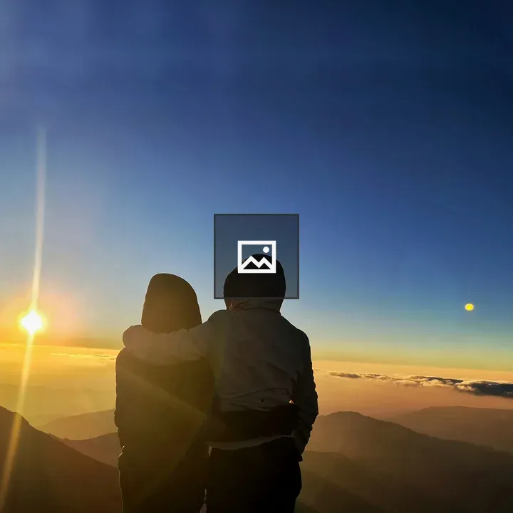 Couple at Peaky Peak Sunrise