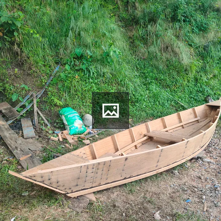 Wooden Boat Under Construction