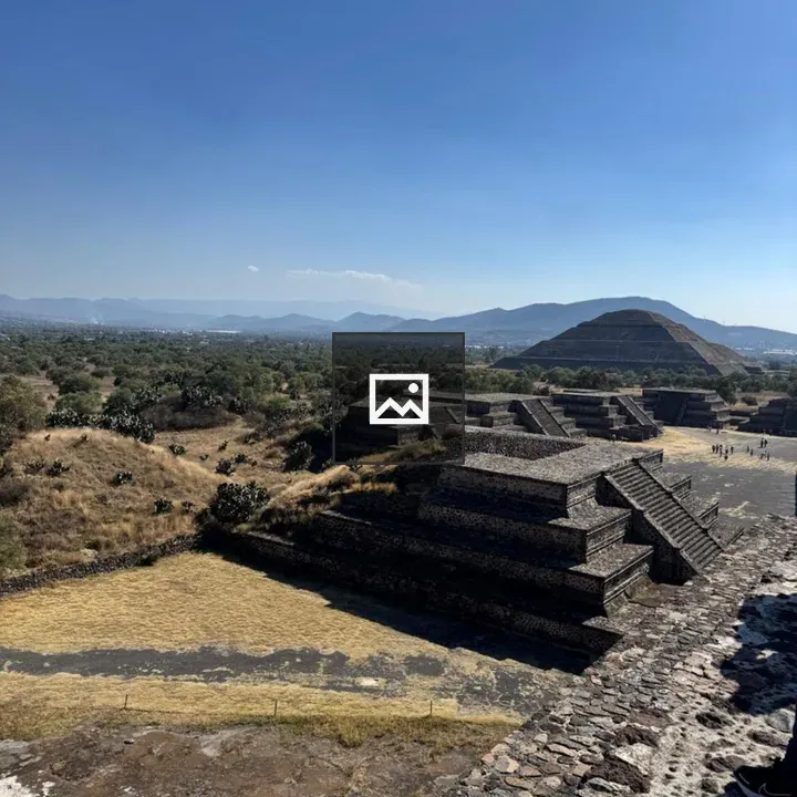 Panoramic Teotihuacan Pyramids