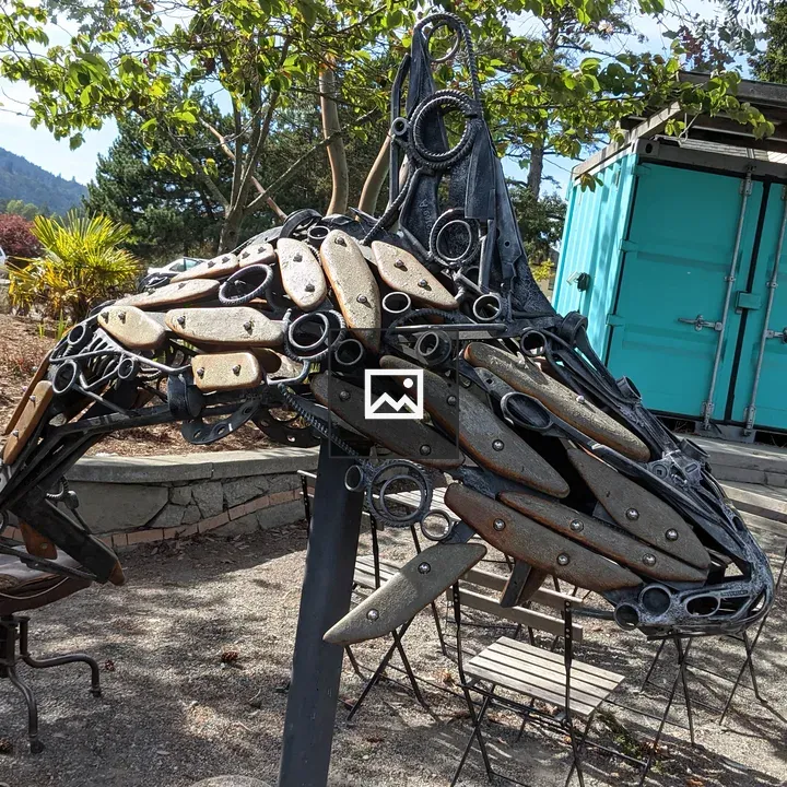 Killer Whale Sculpture on Salt Spring Island