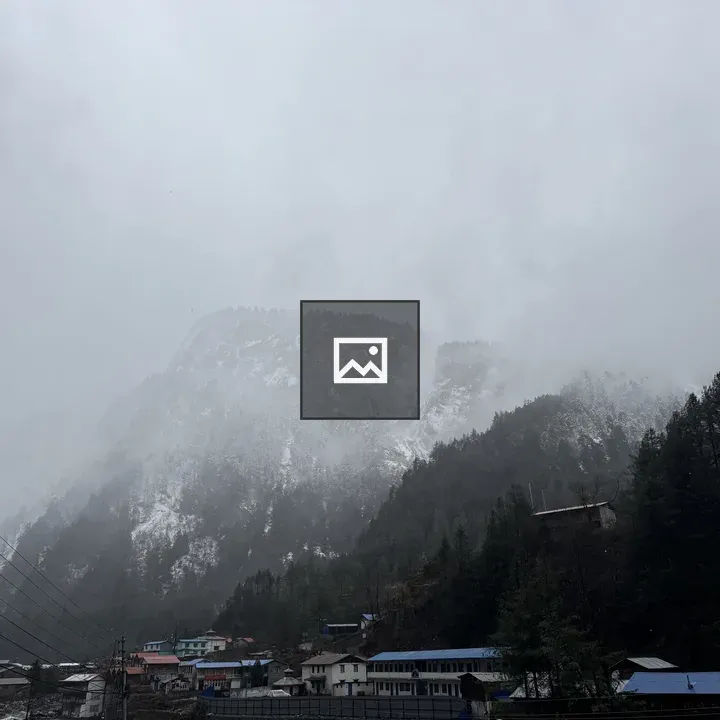 Foggy mountainous landscape