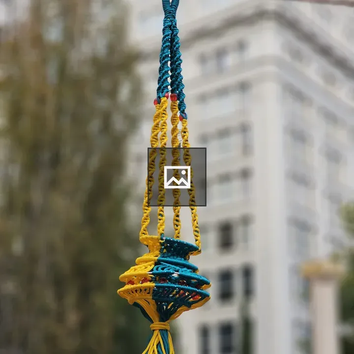 Handcrafted macrame hanging