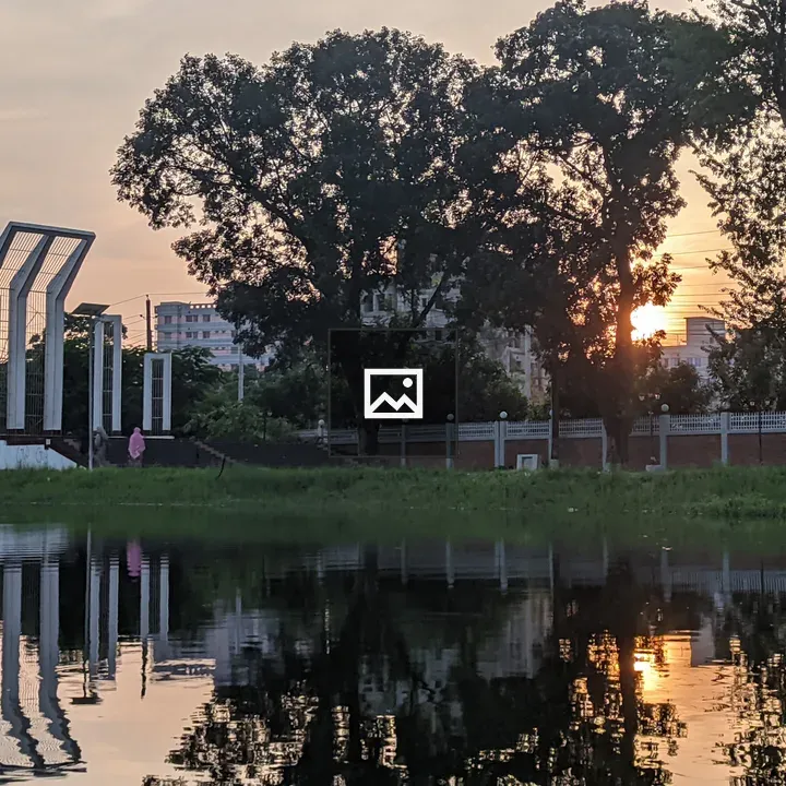 Shaheed Minar Monument at Dusk