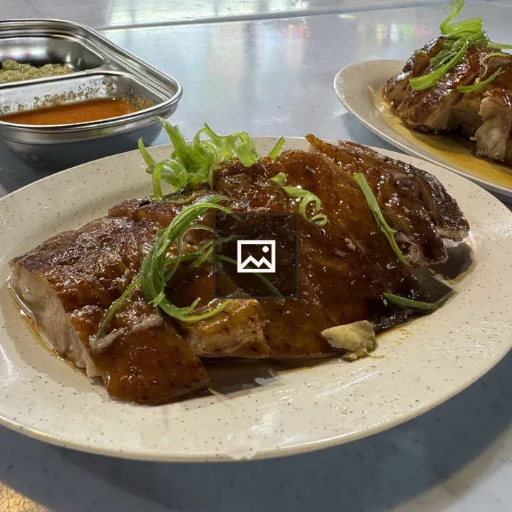 Juicy roasted duck pieces