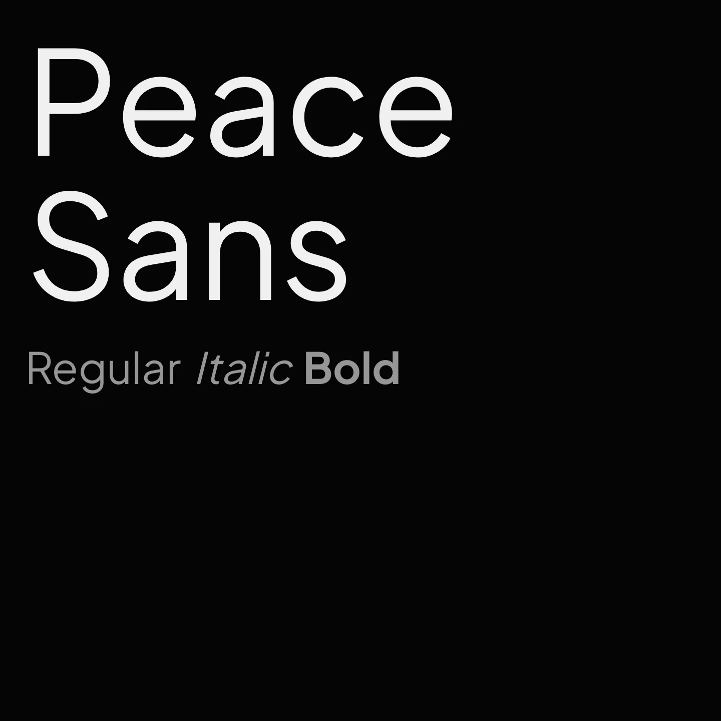 Peace Sans