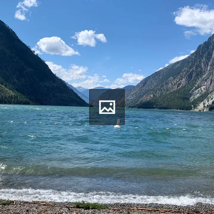 Mountains and Sky from Water Level