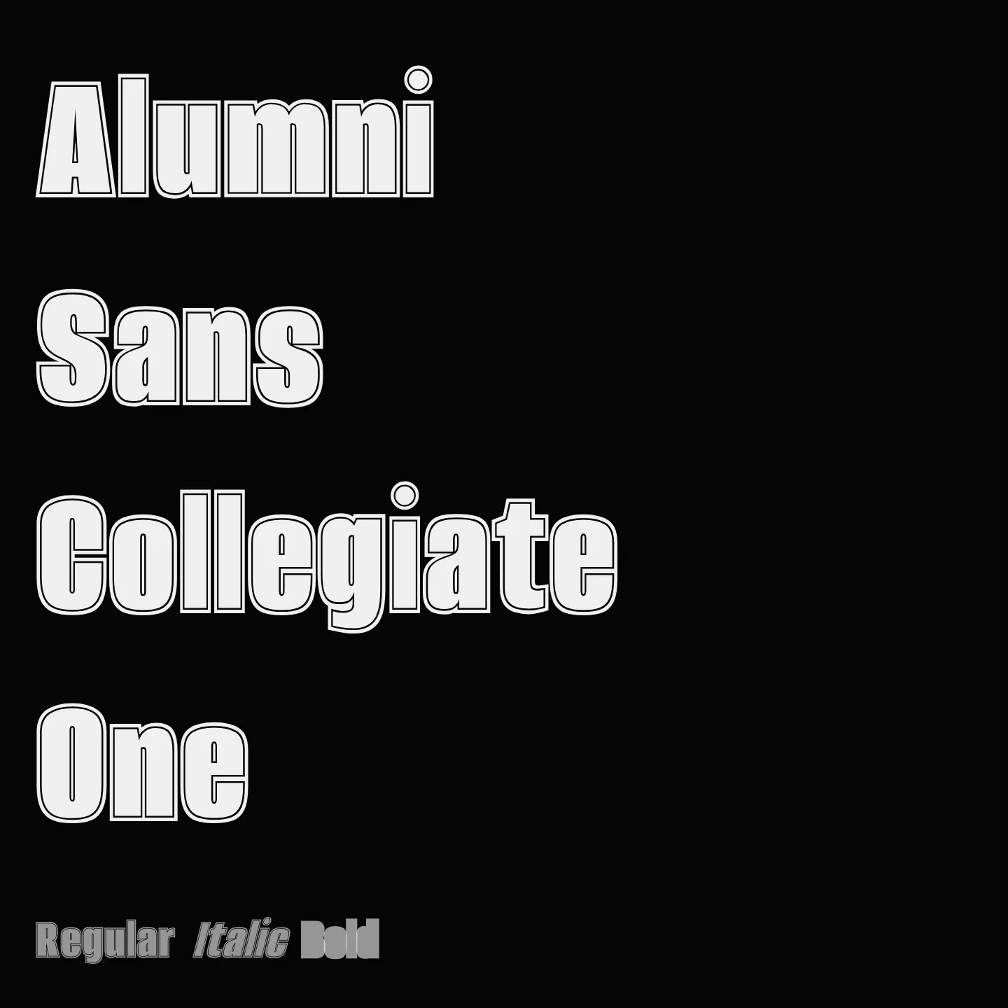 Alumni Sans Collegiate One