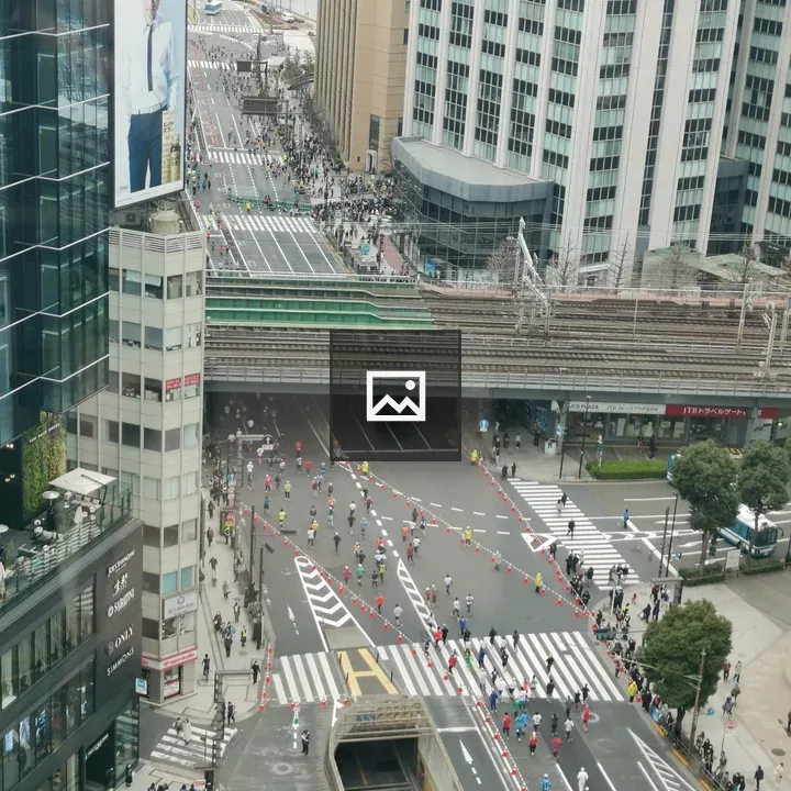 Tokyo marathon near Imperial Palace