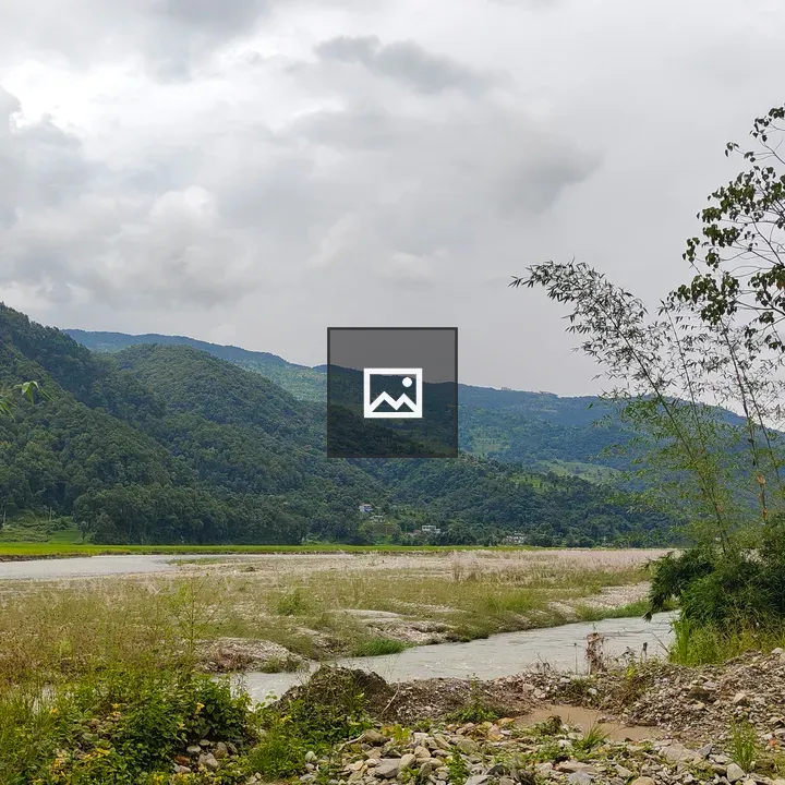 Scenic landscape with rolling green hills