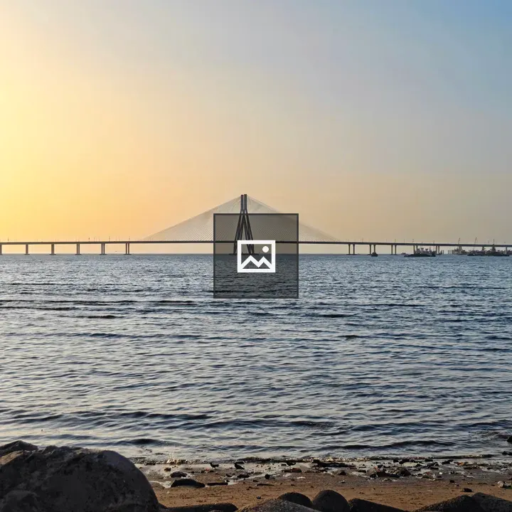 Sunset at Bandra-Worli Sea Link