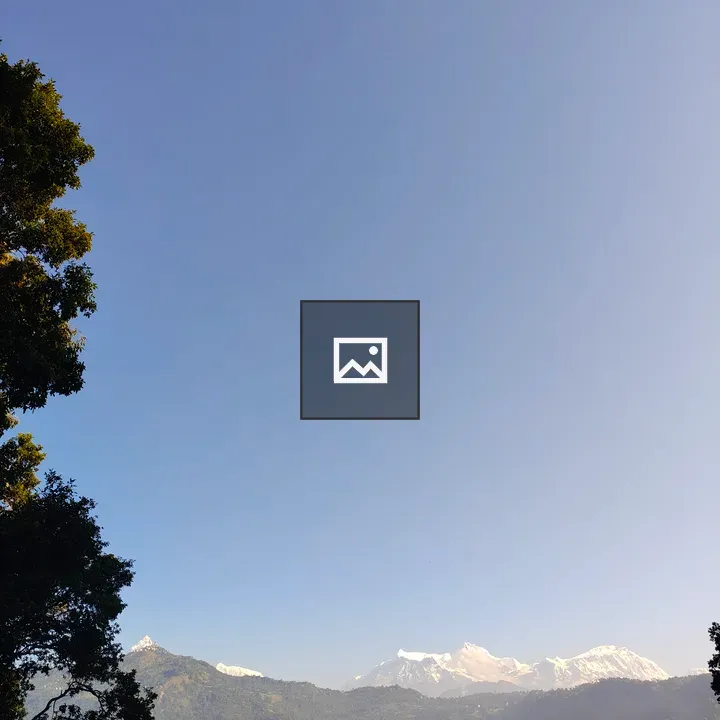 Calm Fewa Lake Landscape